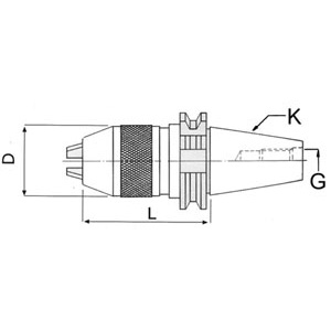 1560GBM - MANDRINI DIN 69871/A PORTA-PUNTE INTEGRALI - Prod. SCU